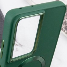 TPU чехол Bonbon Metal Style with MagSafe для Samsung Galaxy S21 Ultra – Зеленый