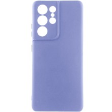 Чехол Silicone Cover Lakshmi Full Camera (A) для Samsung Galaxy S21 Ultra – Сиреневый