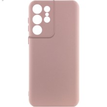Чехол Silicone Cover Lakshmi Full Camera (A) для Samsung Galaxy S21 Ultra – Розовый