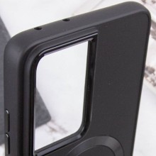 TPU чохол Bonbon Metal Style with MagSafe для Samsung Galaxy S21 Ultra – Чорний