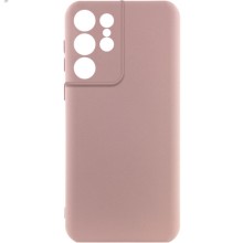 Чехол Silicone Cover Lakshmi Full Camera (A) для Samsung Galaxy S21 Ultra (Розовый)