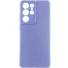 Чехол Silicone Cover Lakshmi Full Camera (A) для Samsung Galaxy S21 Ultra (Сиреневый)