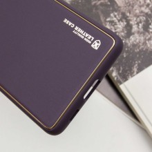 Кожаный чехол Xshield для Samsung Galaxy S21 Ultra – Фиолетовый