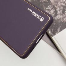 Шкіряний чохол Xshield для Samsung Galaxy S21 Ultra – Фіолетовий