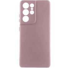 Чохол TPU GETMAN Liquid Silk Full Camera для Samsung Galaxy S21 Ultra – Рожевий
