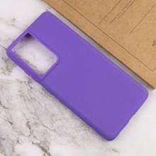 Силіконовий чохол Candy для Samsung Galaxy S21 Ultra – Бузковий