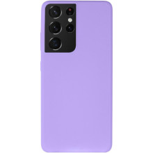 Чохол Silicone Cover Lakshmi (AA) для Samsung Galaxy S21 Ultra – Бузковий