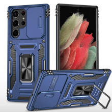 Ударопрочный чехол Camshield Army Ring для Samsung Galaxy S21 Ultra – Синий