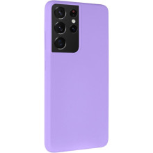 Чехол Silicone Cover Ummi Lakshmi (AA) для Samsung Galaxy S21 Ultra – Сиреневый