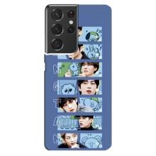 Чехлы BTS для Samsung Galaxy S21 ultra (AlphaPrint)