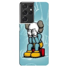 Чехлы для Samsung Galaxy S21 ultra - Bearbrick Louis Vuitton (PREMIUMPrint) (Плач Bearbrick)