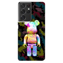 Чехлы для Samsung Galaxy S21 ultra - Bearbrick Louis Vuitton (PREMIUMPrint) (Яркий Bearbrick)