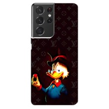 Чехлы для Samsung Galaxy S21 ultra - Скрудж МакДак Louis Vuitton (PREMIUMPrint) (Скрудж с бриллиантом)