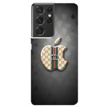 Чохли  GUCCI для Самсунг Ґелексі S21 ультра (AlphaPrint) (Apple gucci)
