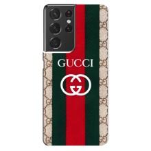 Чохли  GUCCI для Самсунг Ґелексі S21 ультра (AlphaPrint) (Gucci дизайн)