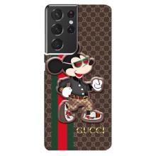 Чохли  GUCCI для Самсунг Ґелексі S21 ультра (AlphaPrint) (Маус Гуччі)