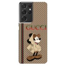 Чохли  GUCCI для Самсунг Ґелексі S21 ультра (AlphaPrint) (Mickey GUCCI)