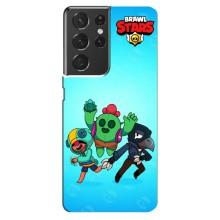 Чехлы Brawl Stars для Samsung Galaxy S21 ultra (AlphaPrint)