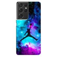Чохли для Samsung Galaxy S21 ultra - з картинкою JORDAN (AlphaPrint) (Яскравий Джордан)