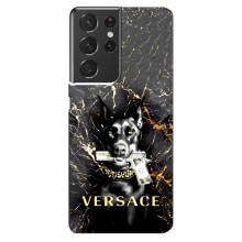 Чехлы VERSACE для Самсунг S21 Ультра (PREMIUMPrint) (AlphaPrint-ген.)