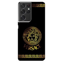 Чехлы VERSACE для Самсунг S21 Ультра (PREMIUMPrint) (Logo Versace)