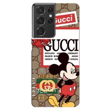 Чехол Disney Mouse Samsung Galaxy S21 ultra (PREMIUMPrint) (Стильный Микки)