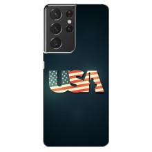 Чехол Флаг USA для Samsung Galaxy S21 ultra – USA