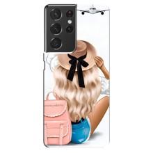 Чохол з друком для Samsung Galaxy S21 ultra - (Мода) (AlphaPrint) (Подорож)