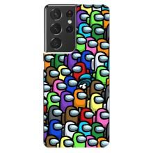 Чохли Амонг Ас для Samsung Galaxy S21 ultra (AlphaPrint) (Убитий)