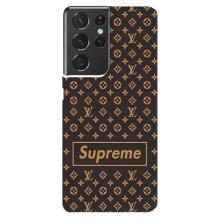 Чехол для Samsung Galaxy S21 ultra с картинкой Supreme (AlphaPrint) – Supreme LV
