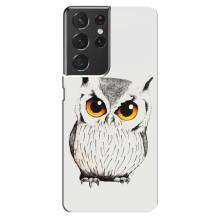 Чохол з пташками на Samsung Galaxy S21 ultra (VPrint) (Мила Сова)
