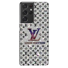 Чехол Стиль Louis Vuitton на Samsung Galaxy S21 ultra (Яркий LV)