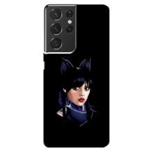 Чохли Венсдей на Samsung Galaxy S21 ultra Уенсдей (AlphaPrint) (серйозна Венздей)