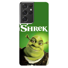 Чехол с мультфильмом Шрек на Samsung Galaxy S21 ultra – Шрек