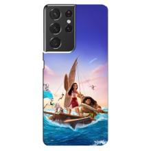 Чехол с мультфильмом Моана Samsung Galaxy S21 ultra – Моана и Мауи