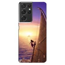Чехол с мультфильмом Моана Samsung Galaxy S21 ultra – Моана в море