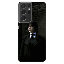 Чехол с дизайном Венздей 2 на Samsung Galaxy S21 ultra – Уэнсдей в костюме