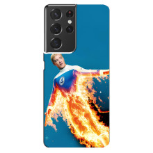 Чехол с принтом Фантастическая четверка для Samsung Galaxy S21 ultra – Человек-Факел