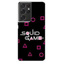 Чехол Гра в кальмара для Samsung Galaxy S21 ultra – Логотип игры кальмара