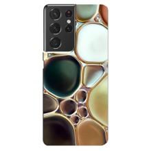Мраморний чехол на Samsung Galaxy S21 ultra (VPrint) (Радужний Мрамор)