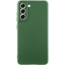 Чехол TPU GETMAN Liquid Silk Full Camera для Samsung Galaxy S21 (Зеленый)