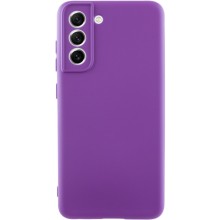 Чехол TPU GETMAN Liquid Silk Full Camera для Samsung Galaxy S21 (Фиолетовый)