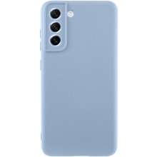 Чехол TPU GETMAN Liquid Silk Full Camera для Samsung Galaxy S21 (Голубой)