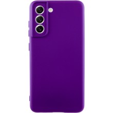 Чехол TPU GETMAN Liquid Silk Full Camera для Samsung Galaxy S21 – Фиолетовый