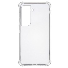 TPU чехол GETMAN Ease logo усиленные углы для Samsung Galaxy S21 – Прозрачный
