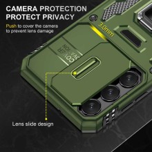 Ударопрочный чехол Camshield Army Ring для Samsung Galaxy S21 – Оливковый