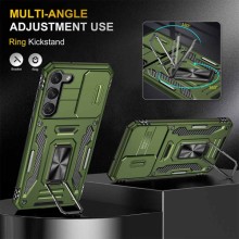 Ударопрочный чехол Camshield Army Ring для Samsung Galaxy S21 – Оливковый