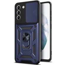 Ударопрочный чехол Camshield Serge Ring для Samsung Galaxy S21 – Синий