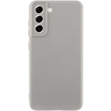 Чехол TPU GETMAN Liquid Silk Full Camera для Samsung Galaxy S21 (Серый)
