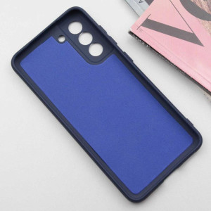 Чохол TPU GETMAN Liquid Silk Full Camera для Samsung Galaxy S21 – Синій